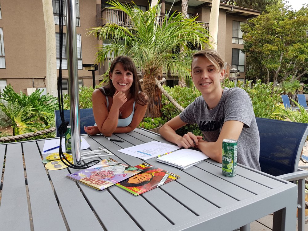 Debbie teaching a personalized Spanish lesson in Los Angeles